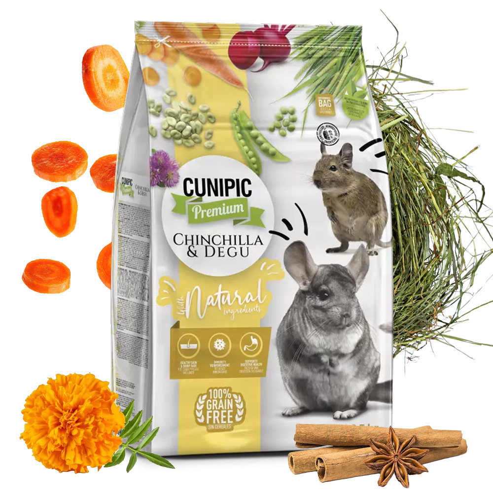 CUNIPIC Chinchilla & Degu karma dla szynszyli i koszatniczek 2,5kg